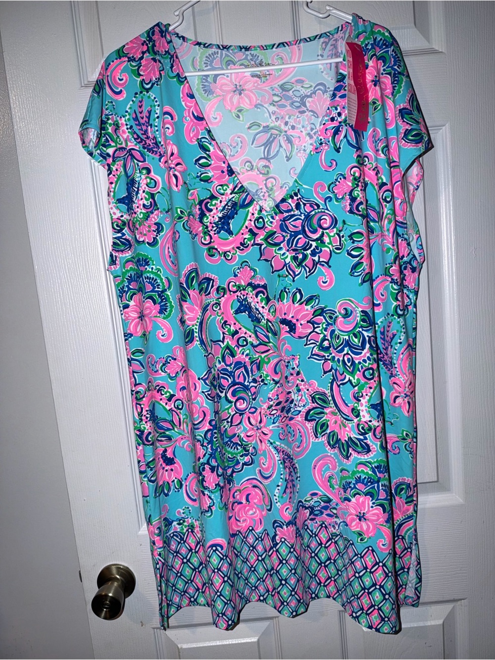 NWT Lilly Pulitzer Talli Coverup Dress Blue Horizon Jungle Sunrise XL